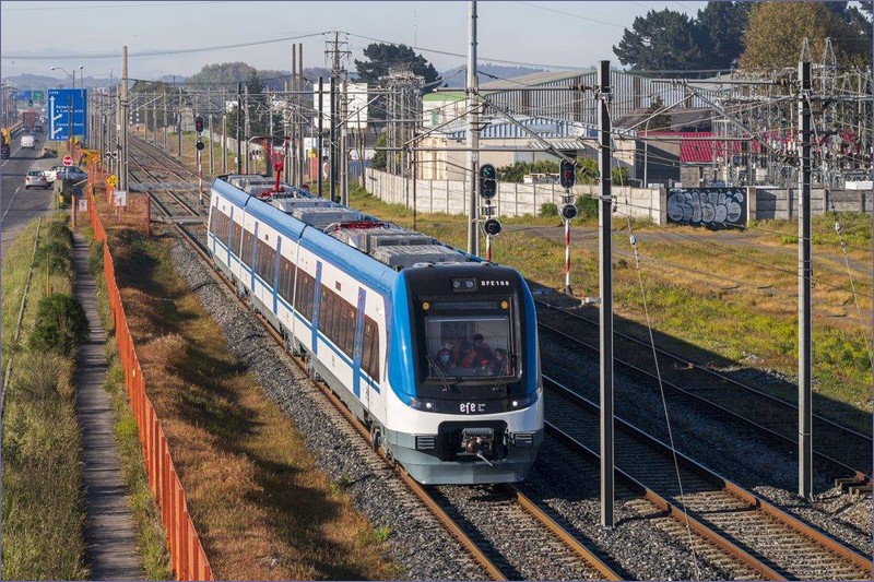 Train travel in Chile