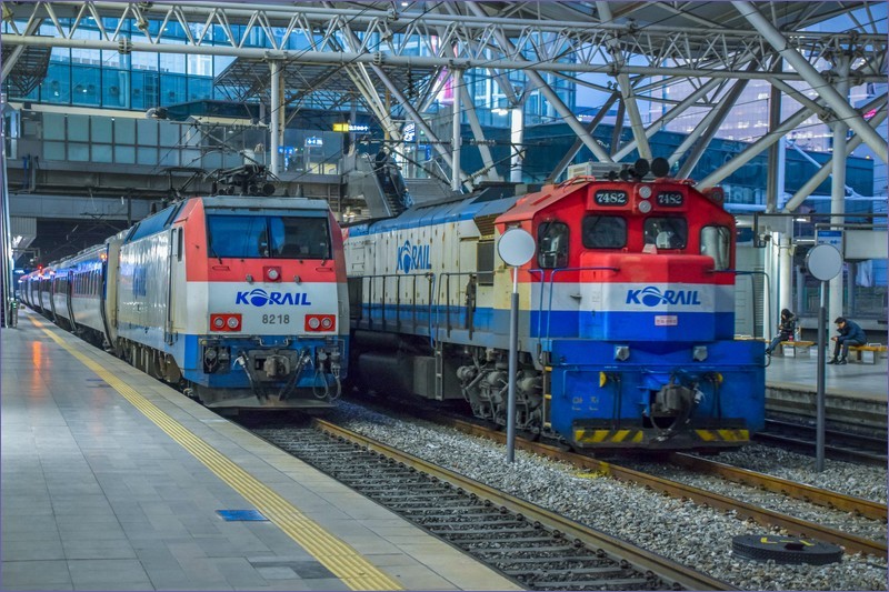 Train travel in South Korea