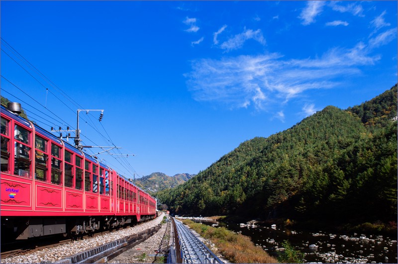 Tourist train in South Korea