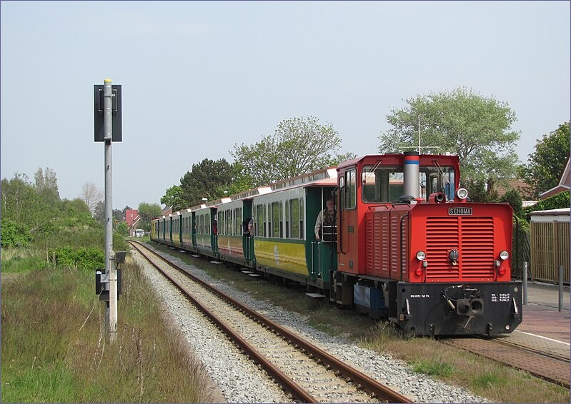 Trains on Borkum