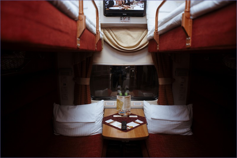 Sleeping car in Russia