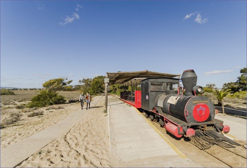 Tourist train to Praia do Barril