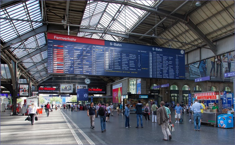 Train travel in Switzerland