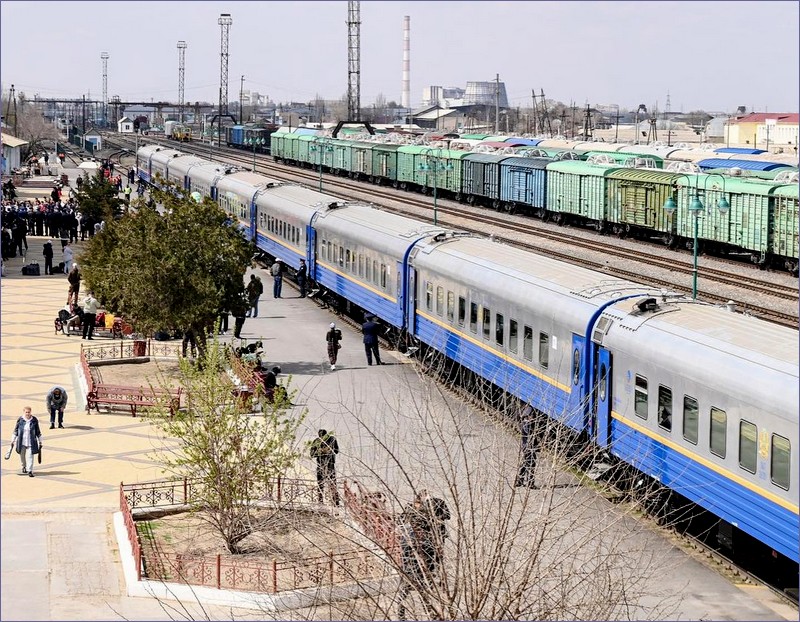 Train travel in Kazakhstan