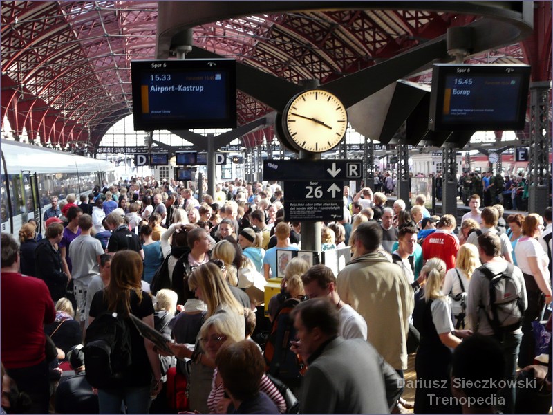 Railway station in Copenhagen