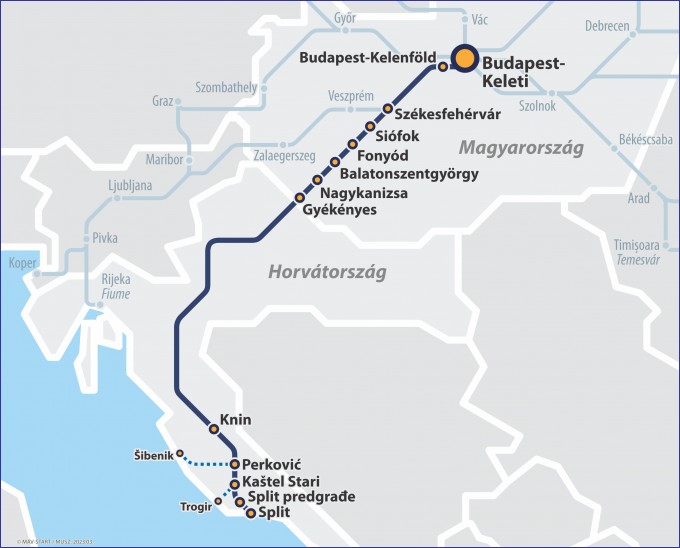 Budapest - Split train