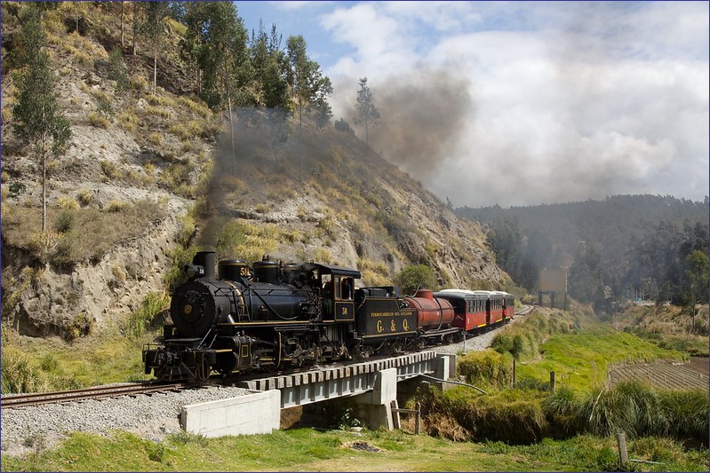 Train travel in Ecuador