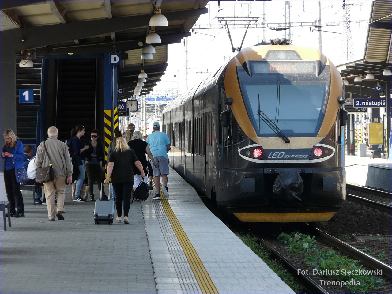 Train from Prague to Ostrava