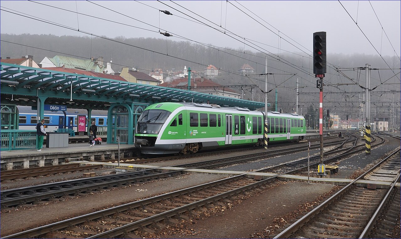 Train from Děčín to Rumburk