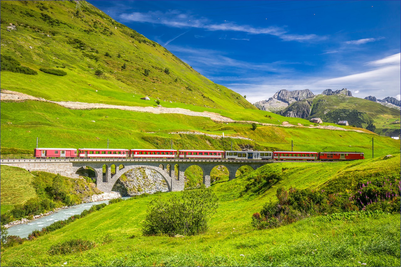Train travel in Switzerland